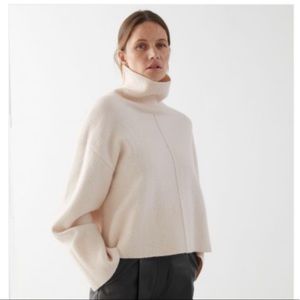 & other stories cropped turtle neck sweater (NWT)